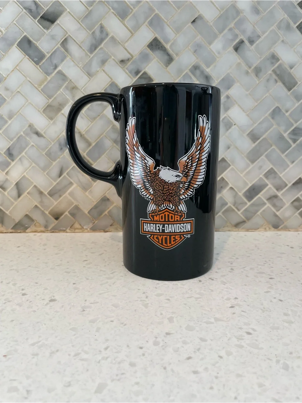 Harley Davidson 20 Ounce Coffee Mug Eagle Bar and Shield